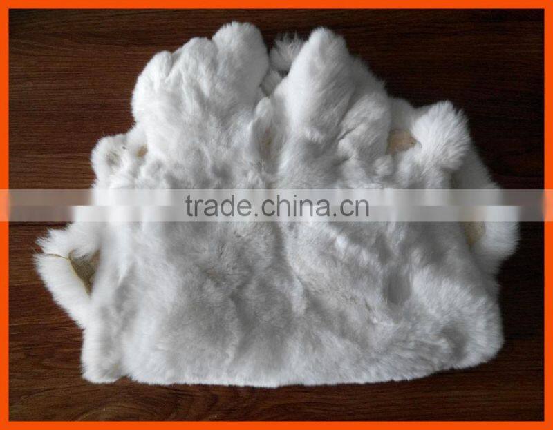 natural brown color rex rabbit fur skin