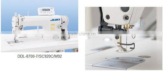 The lowest price used juki single needle 8700 series lockstitch industrial sewing machine
