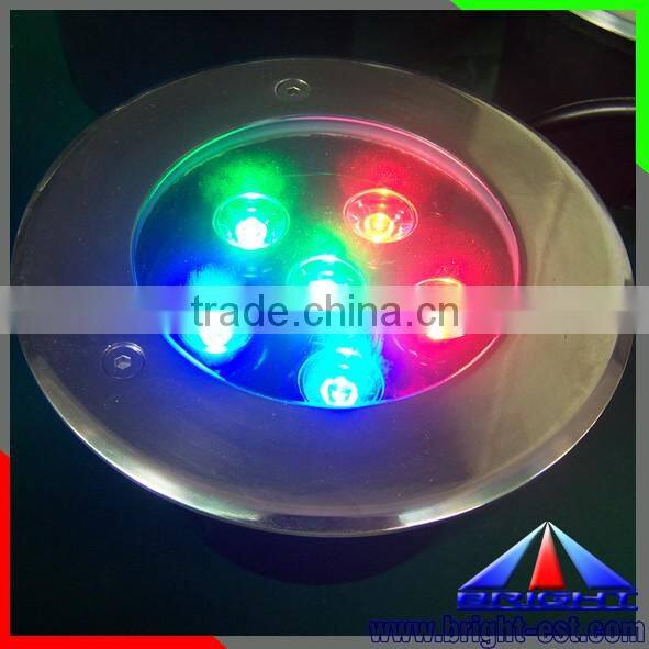 Multicolor 12W Waterproof RGB LED Inground Light IP67