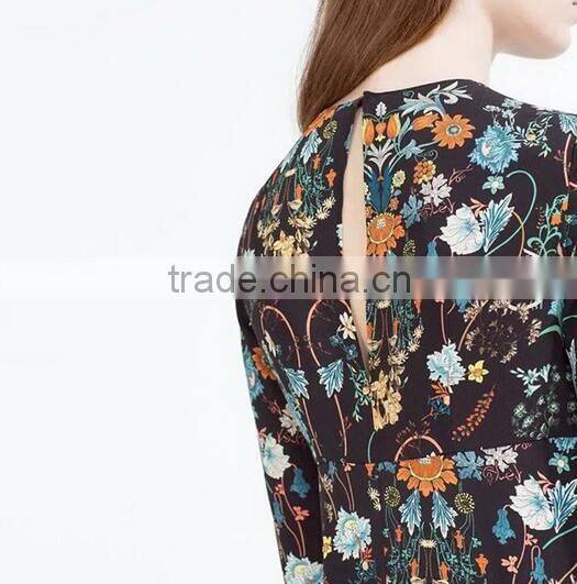 2016 Fashion Summer Women Floral Ethnic Dress New African Shirts Dress