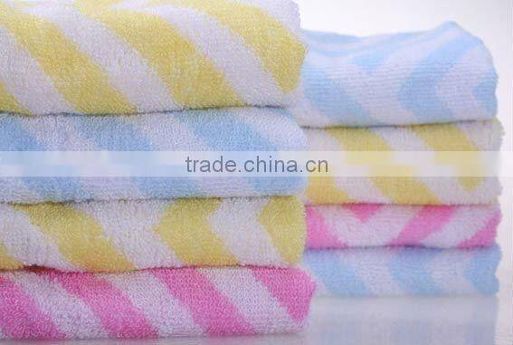yarn dyed stripe bamboo fiber bath towel