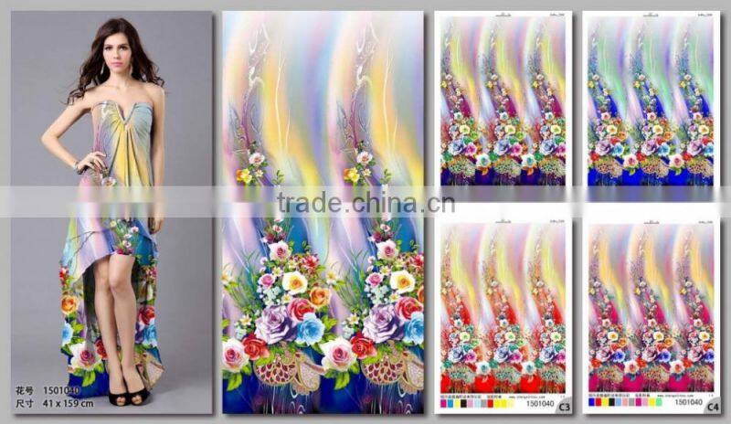 High quality and top selling rayon twill printed fabric