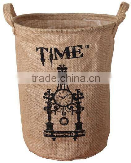 Foldable Round Laundry Basket Hamper Storage Bag