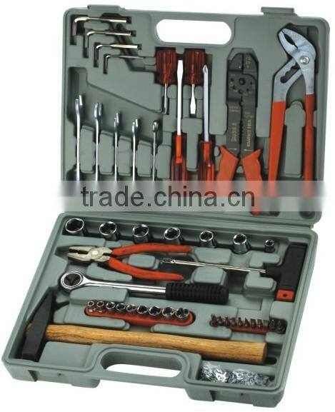 100PCS 1/2''&1/4''socket set hand wrench tool set(KS-24100BPWY) CARBON STEEL