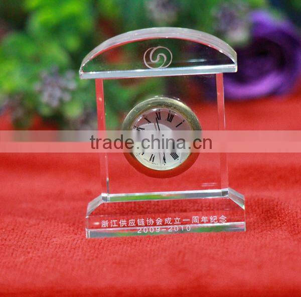Delicacy Crystal Pen Holder With Electronic Watch