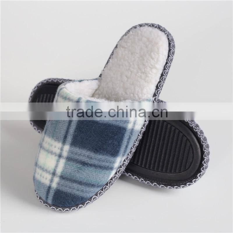 Woman and man single-faced brushed indoor slipper