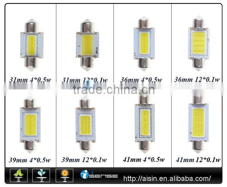 High quality with CE/RoHS 2W HP 36mm festoon led auto light