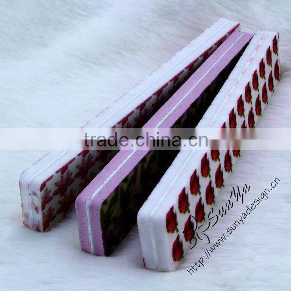 black and white nail file