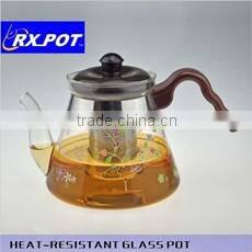 Premium Heat Resistant Glass Tea Pot with Stainless Steel filter 1100S