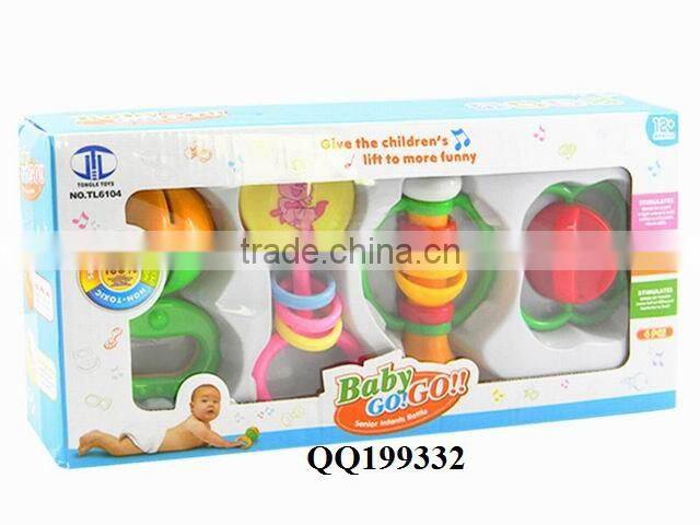 Lovely plastic baby toy rattle