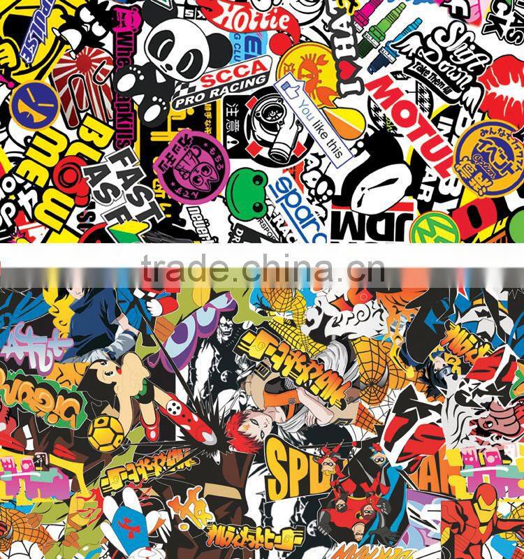 HD-097 CARLIKE Air Bubble Free Bomb Sticker Full Car Body Wrap