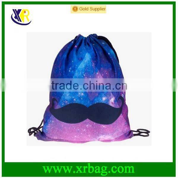 Women Mochila Man Gym bags Travel Backpack Sunset Printing Drawstring Laundry Bag