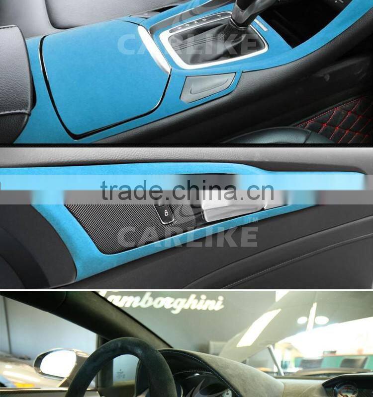 1.52x15M 5x49FT Stretchable Removable Self Adhesive Velvet Touch Film