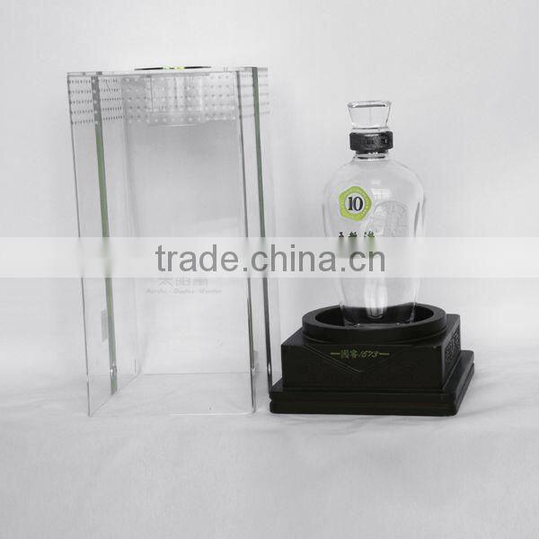 Wine Bottle Acrylic Holder Clear Wine Storage Box Holder Wholesale