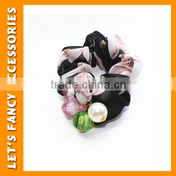 PGHD0353 Wholesale floral headbands yiwu covered elastic hair band