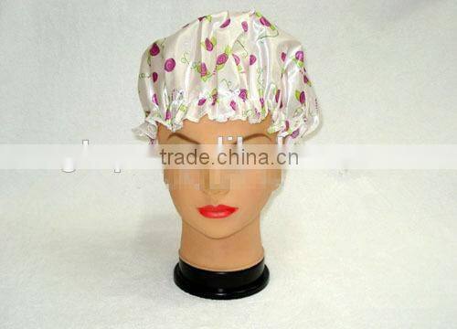 satin bath shower cap single layer SSC-4