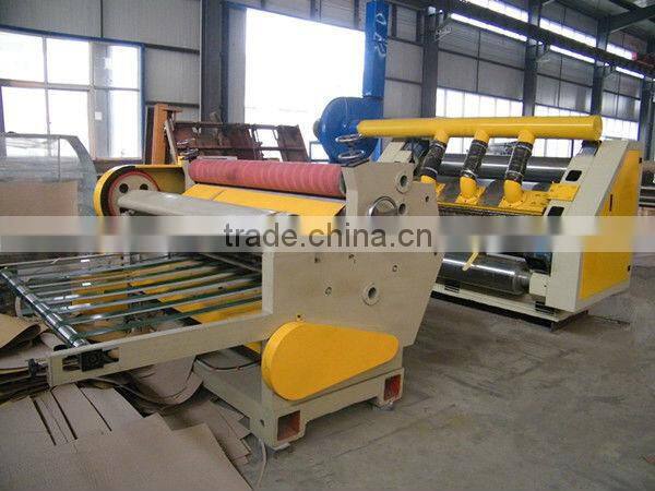 Latest product energy saving machine corrugated single facer & mill roll stand & paper cutting machine