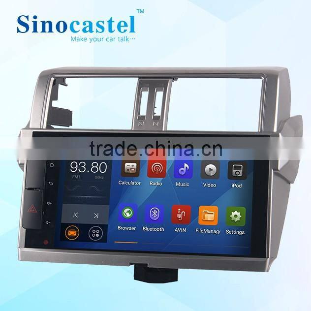 Low cost Android Quad core car stereo for Toyota Prado cars with GPS mirror link FM AM functions