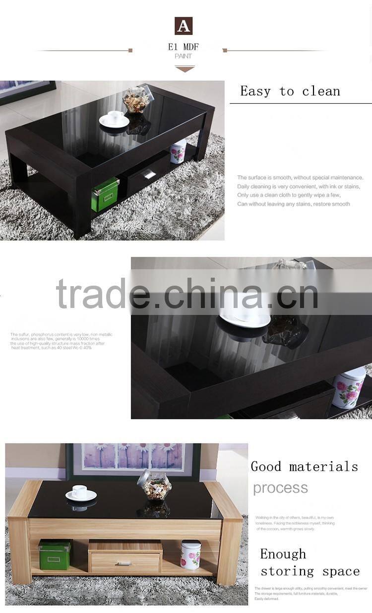 SAIL Factory supply Modern fashion tempered glass coffee table