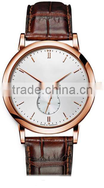 business leather alloy wrist watch men watch cheap band watch 2014 china watch factory