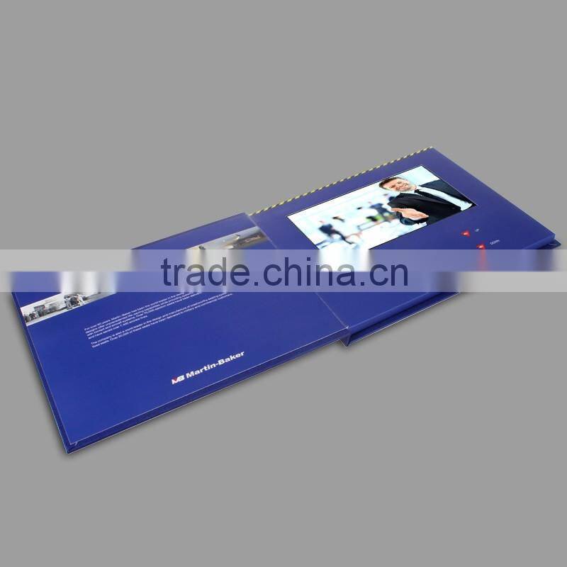 Customize lcd digital video card/video brochure/video greeting card with handmade style