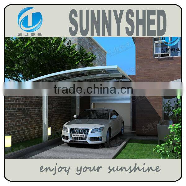 no need welding carport aluminum bicycle frame and polycarbonate