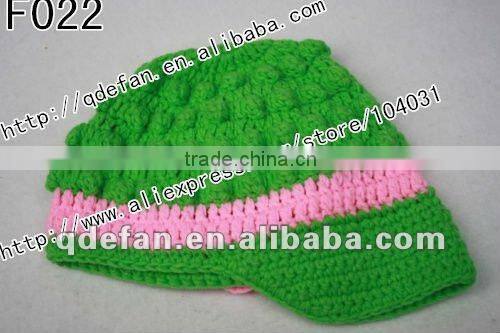 Hot sell !stylish children caps hats hand crochet baby hat knitting patterns hat cute summer hats 2012