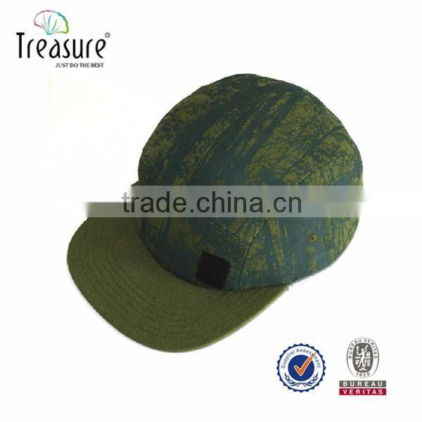 5 Panel Casual Flat Bill Adjustable Snapback Ahats and Caps