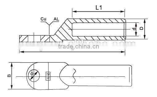 Power cable lug terminal Cable Lug DTL1 series