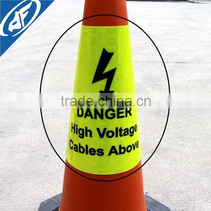 tetragon retro reflective road cones collar for safety warning