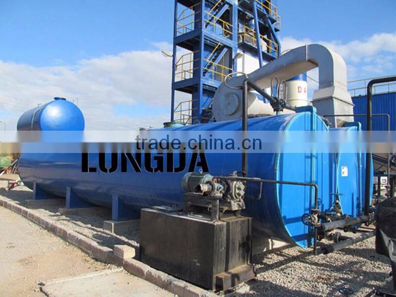 80t/h asphalt mixing machine stationary batching plant, LB1000 bag filter for asphalt plant
