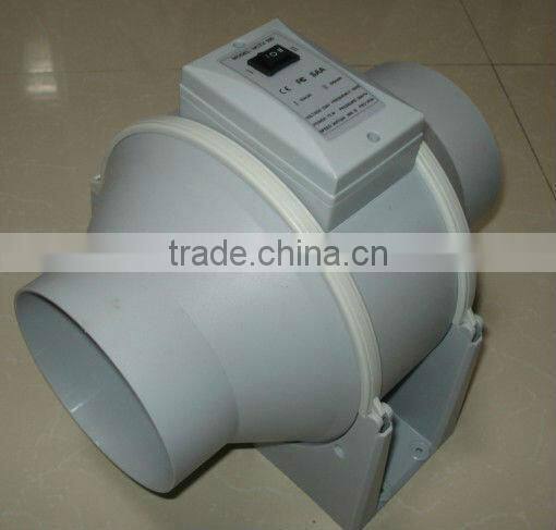 Plastic Inline Fan with Two Speeed 100/125/150/200MM