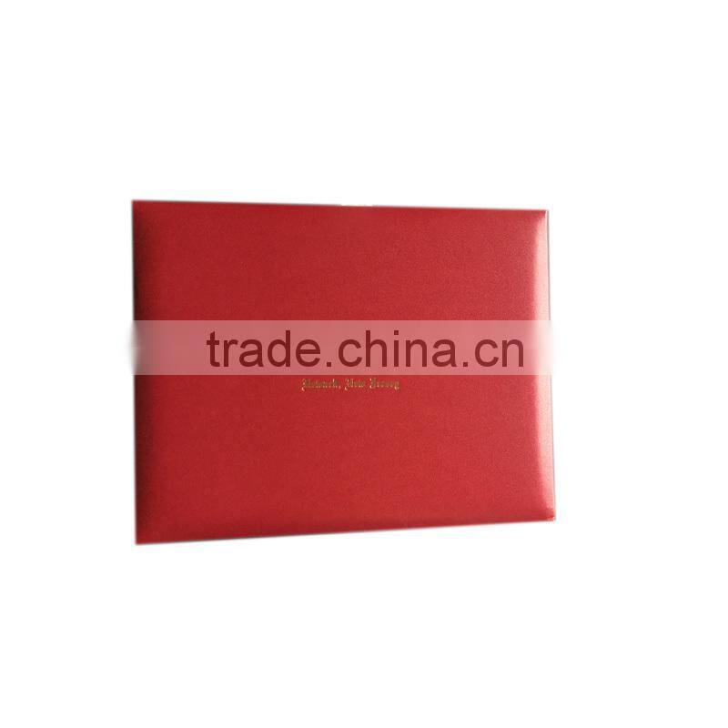 China facotry wholesale handmade red diploma cover or certificate holder