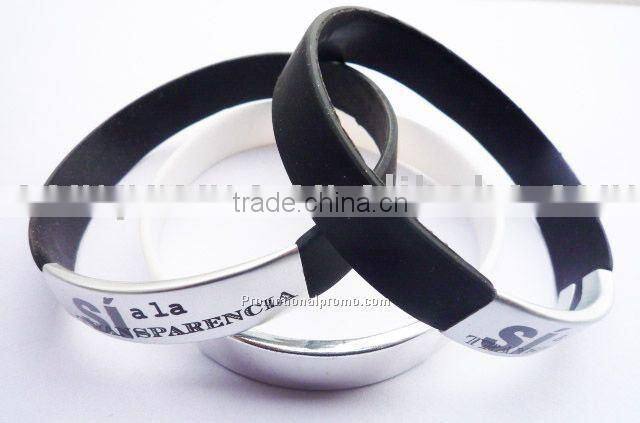 Customized woven wristband, Polyester wristband, Hot wristband with metal tube