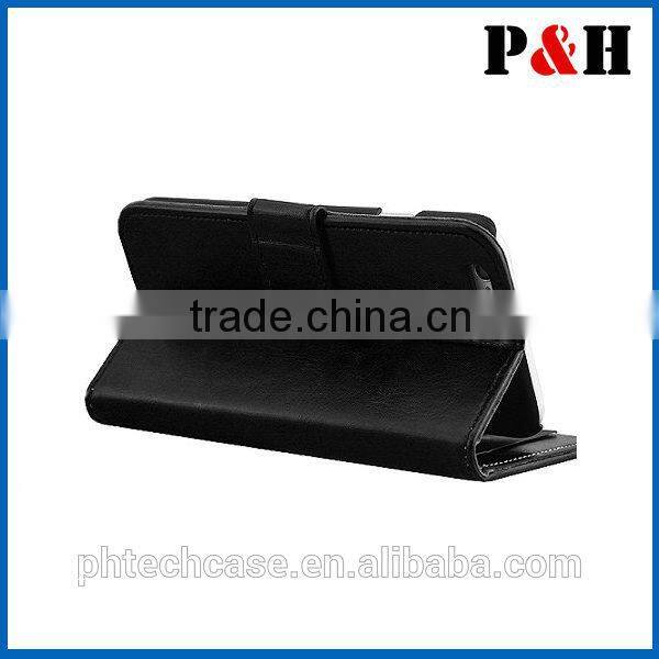 For iphone 6 leather case card slot flip leather PU case wholesale phone case