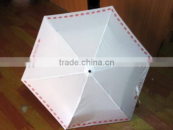 19" Super Thin Pencil Umbrella, Polka Dot Design