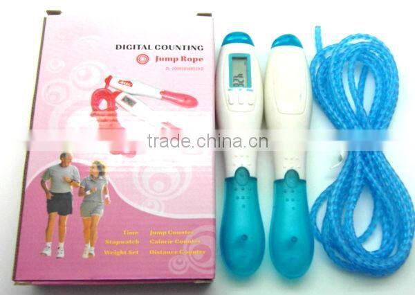 Digital Skipping Jump rope for step,calories to keep healthy with time function&LCD display