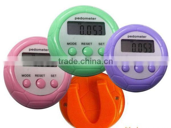 Single Function Round Football Shape Digital Pedometer Step Counter Pedometer Simple Mini Pedometer