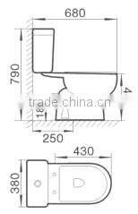 Alibabba Best Wholesale push button flush toilet by toilet factory