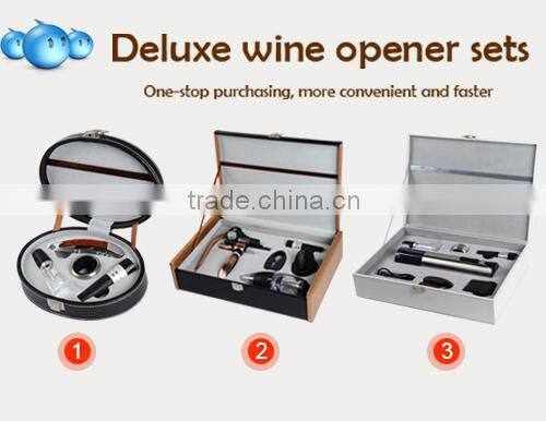 Modern Style Perfect Wine Accessories 3 Piece Wedding Sets With Box