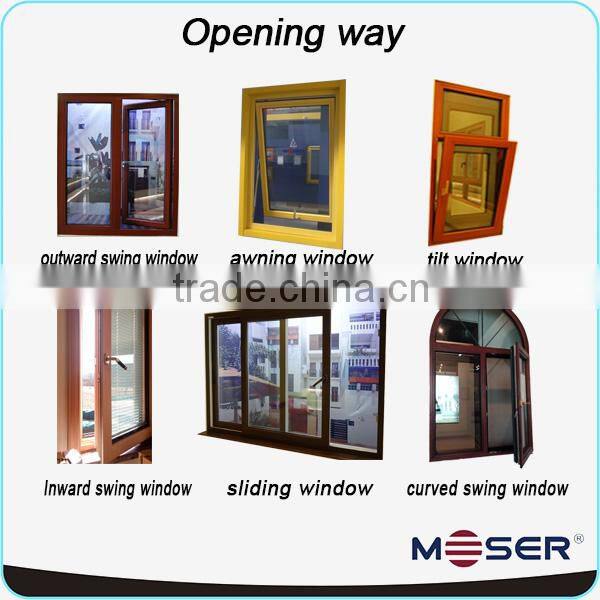 German wood double glazed inward swing window door design