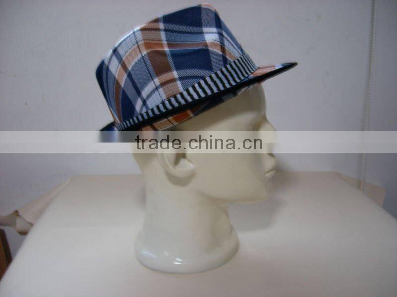 Fashion men's coffee knitting fedora hat