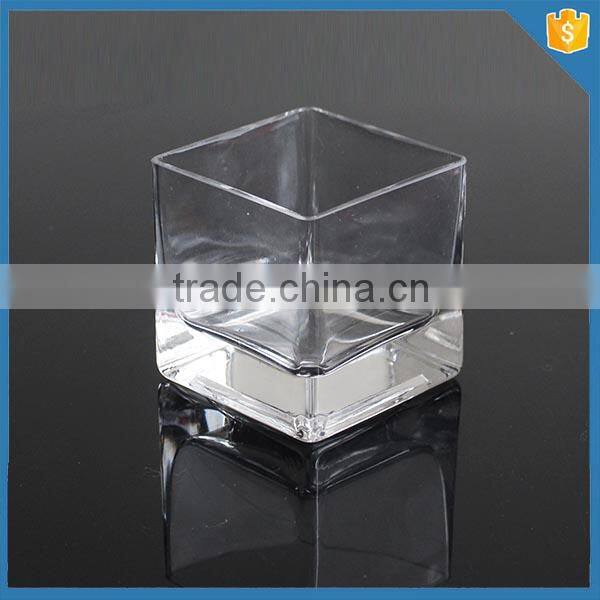 Cube colored glass Vase centerpieces vases