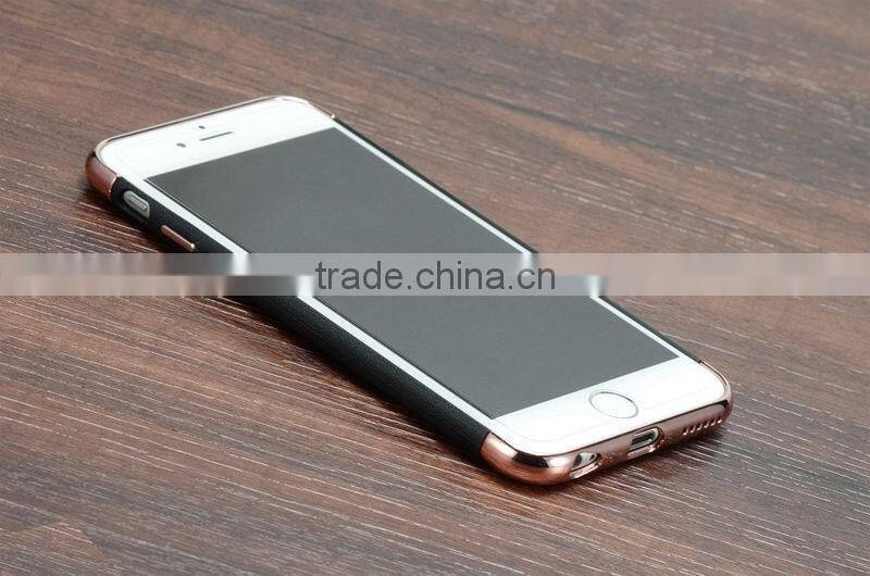 Luxury Shockproof Metal Plastic with Silcone Back Case Cover For iPhone 6