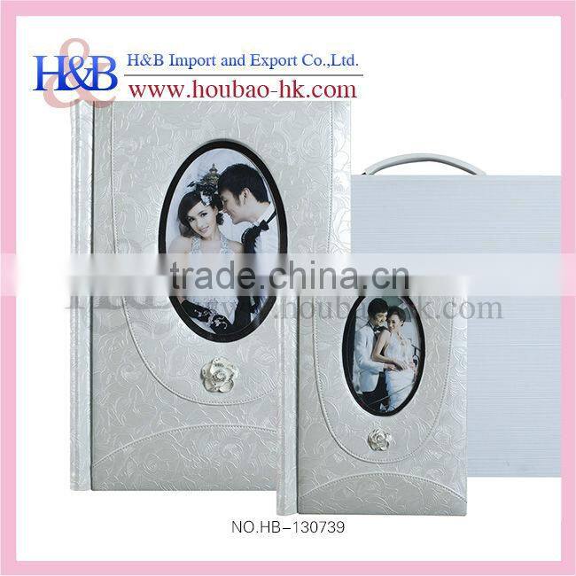 H&B new style 8*12,12*18 embossed leather photo album
