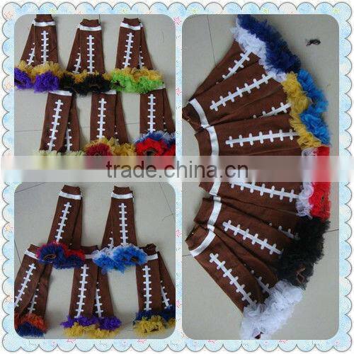 Wholesale boutique kaiya Baby christmas knitted Chevron Ruffle Leg Warmer