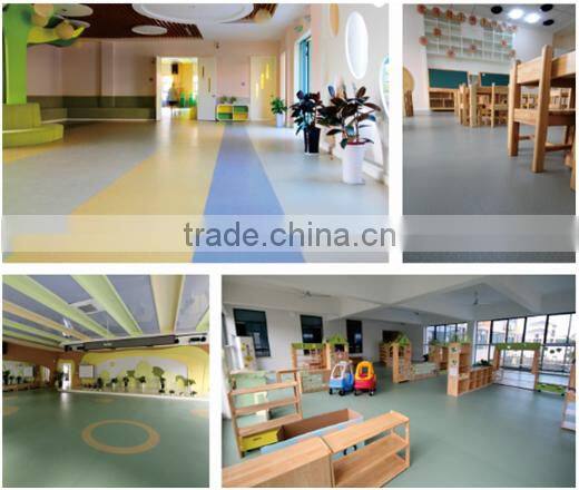 UV coating Surface Treatment and PVC Material pvc sports flooring