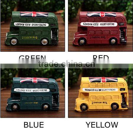 London Bus Natural Resins Piggy Bank