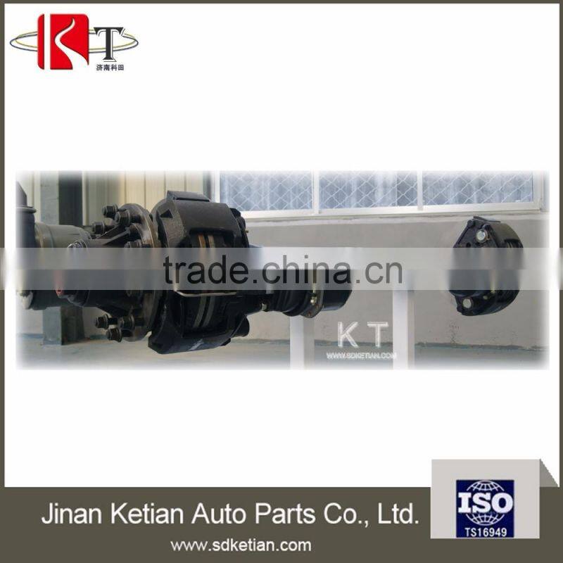 13ton disc type heavy duty trailer axle with square and round tube
