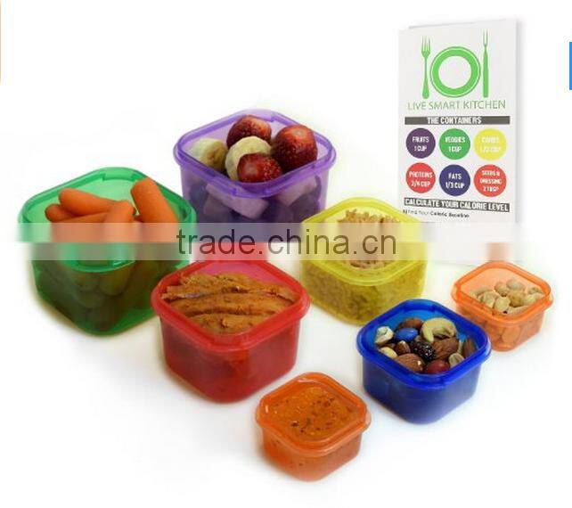 Weight Loss Portion Control Containers-7 Portion Control Containers in Set with Divide